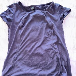 Yogalicious Navy Scoop Neck Short Sleeve Tee